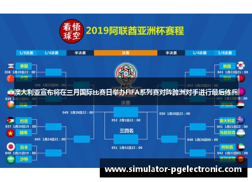 澳大利亚宣布将在三月国际比赛日举办FIFA系列赛对阵跨洲对手进行最后练兵